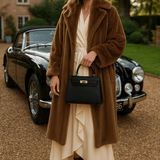 Timeless Structured Leather Bag with Elegant Handle