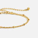 Evelyne Dual Chain Layered Bracelet