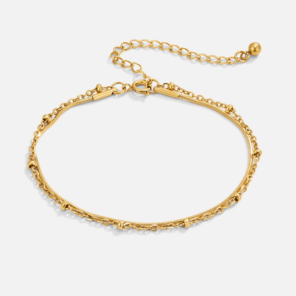 Evelyne Dual Chain Layered Bracelet