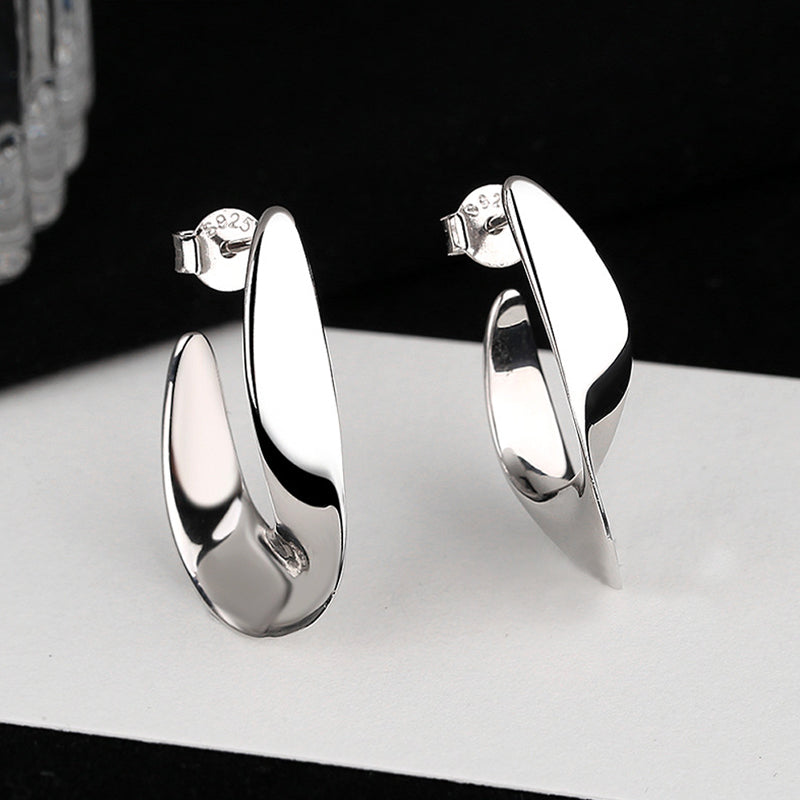 Twisted Gold Bold Hoop Earrings