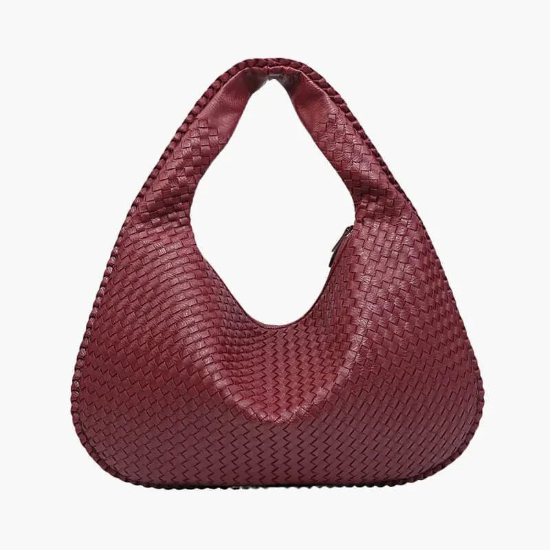 Soft Woven Shoulder Bag – Minimalist Hobo Design with Timeless Appeal