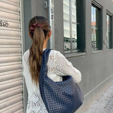 Soft Woven Shoulder Bag – Minimalist Hobo Design with Timeless Appeal
