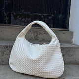 Soft Woven Shoulder Bag – Minimalist Hobo Design with Timeless Appeal