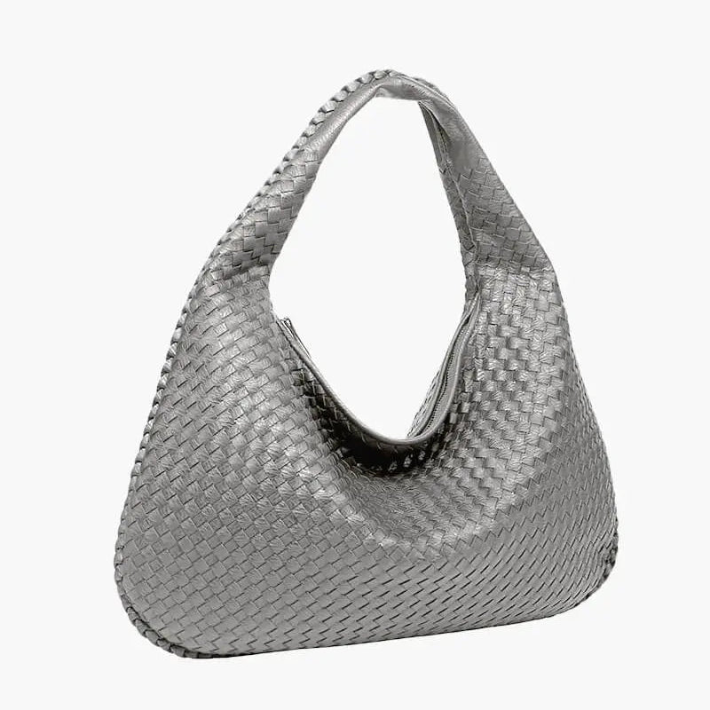 Soft Woven Shoulder Bag – Minimalist Hobo Design with Timeless Appeal