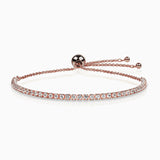 Elegant Adjustable Silver Tennis Bracelet
