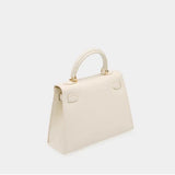 Cindy Leather Top Handle Satchel Bag – Classic Flap Crossbody Handbag for Women