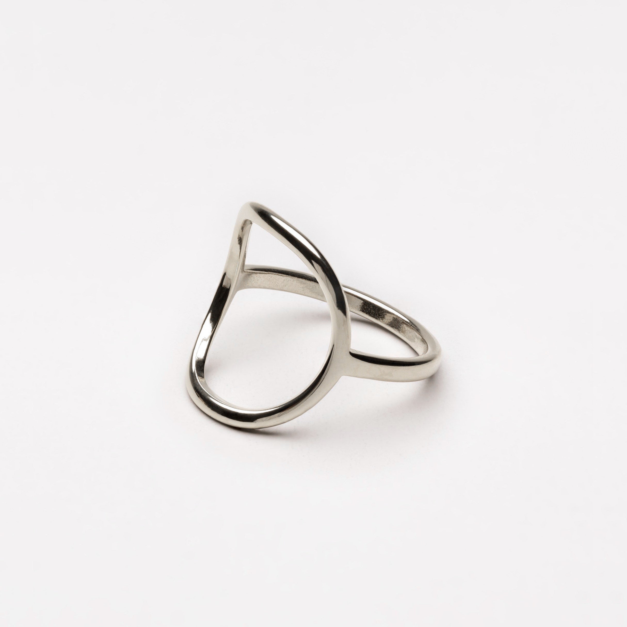 Oval Minimalist Silver Ring